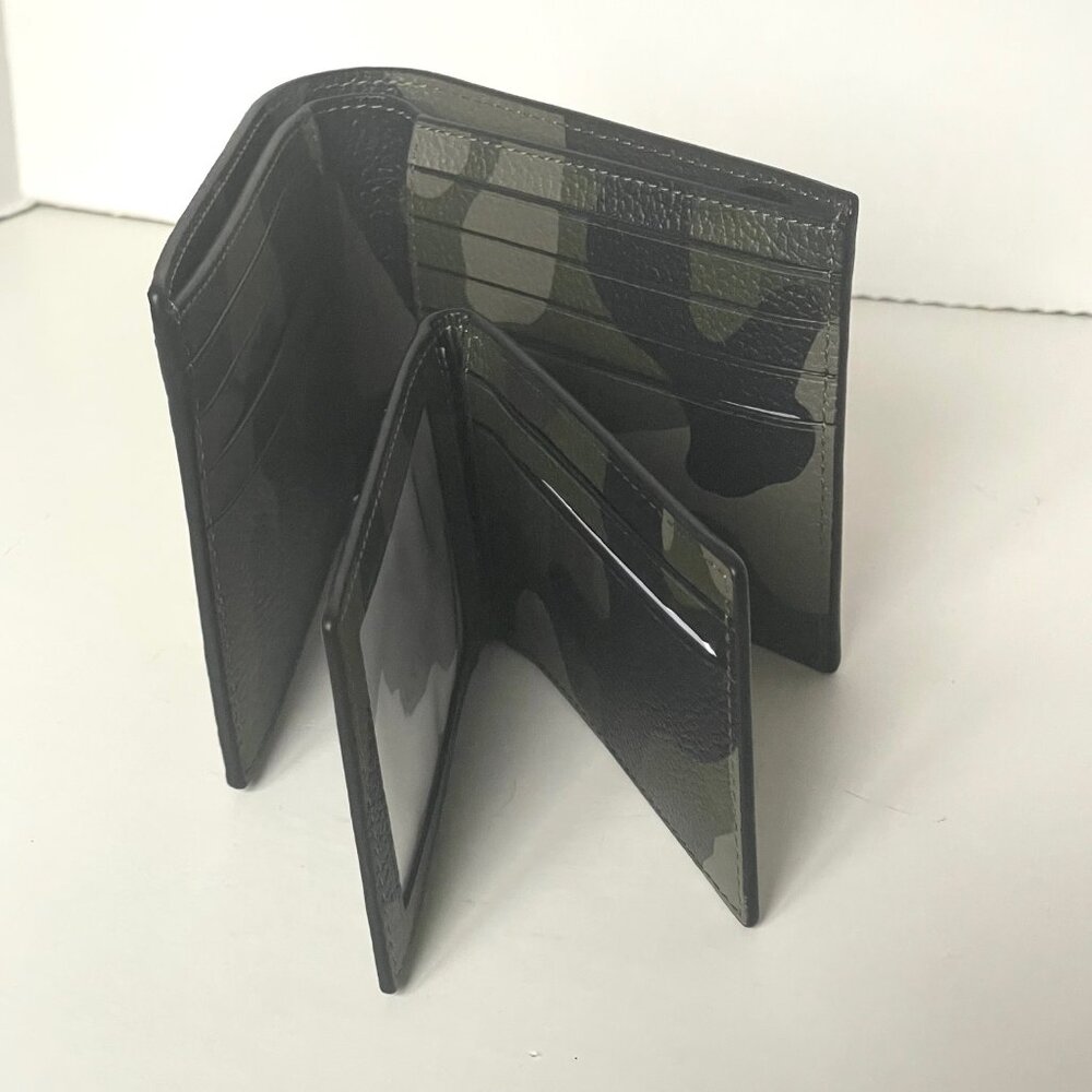 Coach Mens Camo Signature Canvas ID Bifold Wallet 3-in-1 - Picture 7 of 10